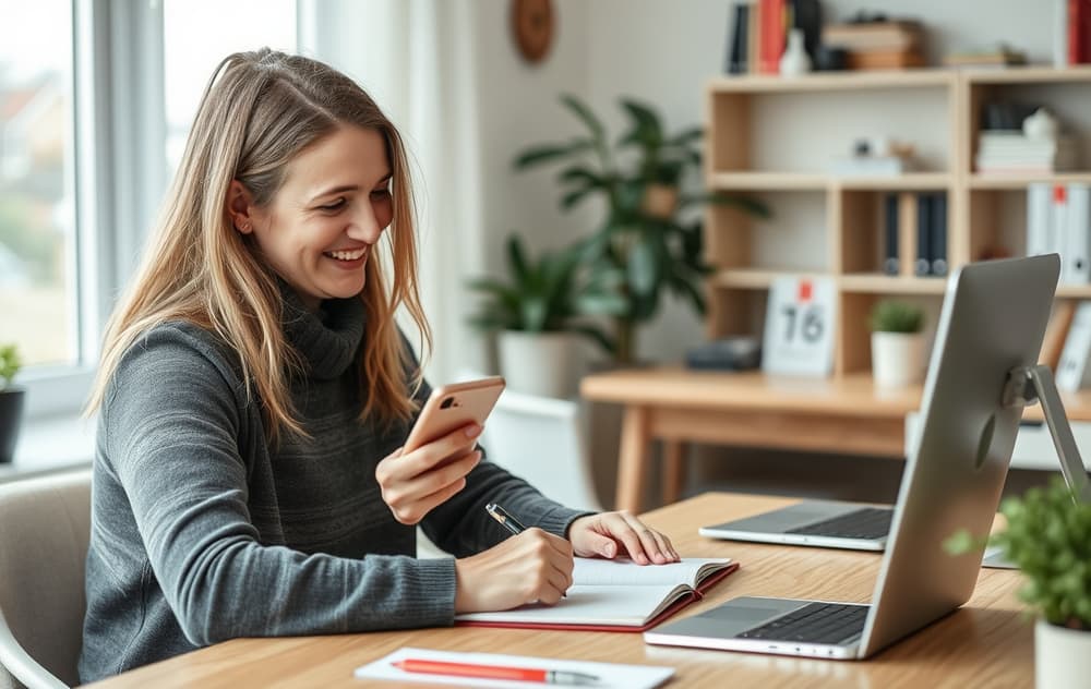 Person som justerer innskuddsgrenser i en odds-app på mobilen